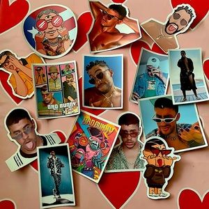 Bad bunny stickers( El Conejo Malo)🐰🖤